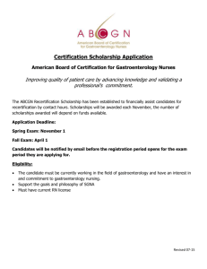 Certification Scholarship Application
