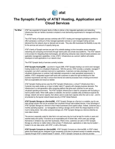 AT&T Hosting and Application Services Snapshot