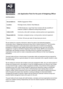 application pack and role profile - nov 2014