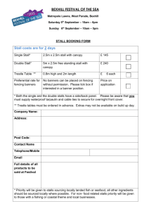 Stall Booking Form 2015 - Bexhill Festival of the Sea