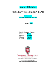 Occupant Emergency Plan template (.doc) - UW