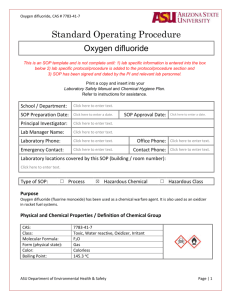 Oxygen Difluoride (Fluorine Monoxide)