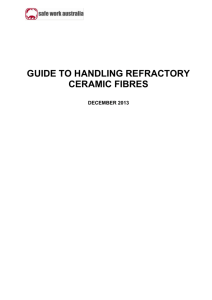 Guide to handling refractory ceramic fibres