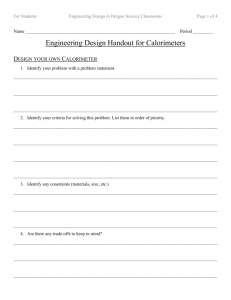HS Calorimeter Engineering Design Handout v1.1