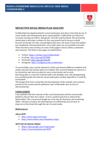 reflective social media plan analysis