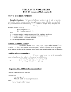 Mathematics III- Summary 2014-15