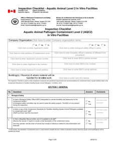 AQ2 In Vitro Checklist