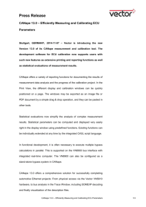 CANape 13.0 * Efficiently Measuring and Calibrating