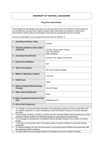 course specification. - University of Central Lancashire