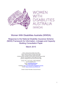 ILC Submission in DOC - Women With Disabilities Australia