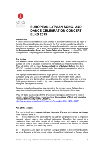 european latvian song- and dance celebration concert elks 2015