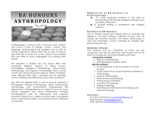 Anthropology Honours Brochure