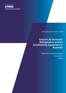End-of-Life Domestic Refrigeration and Air Conditioning Equipment