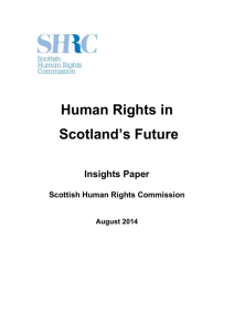 `Human Rights in Scotland`s Future`, Scottish Human Rights