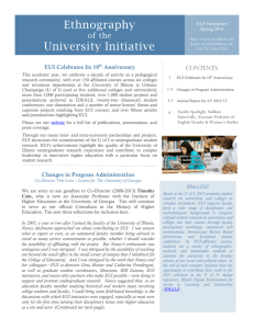 EUI Newsletter Spring 2014 - University of Illinois at Urbana