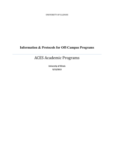 Information & Protocols for Off-Campus Programs