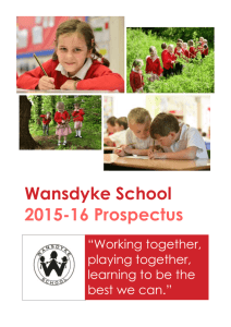 prospectus September 2015 - Wansdyke Community School