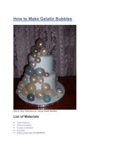 How to Make Gelatin Bubbles