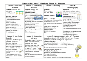 Theme 3 Mixtures