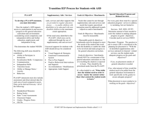 Transition IEP Process for Students with ASD