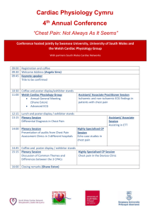 “Chest Pain: Not Always As It Seems” Conference hosted jointly by
