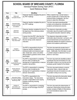 Quick Guide to MTSS Process Flow Chart