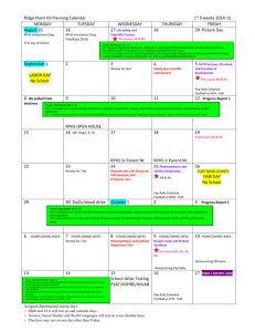 Ridge Point HS Planning Calendar1st 9 weeks 2014