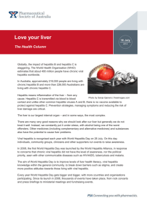 Love your liver - Pharmaceutical Society of Australia