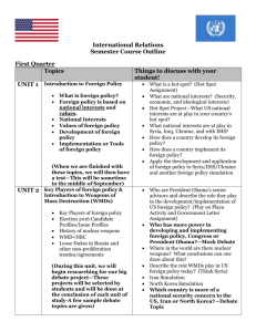 International Relations Course Outline