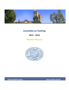 COT Committee Manual - UCLA Academic Senate