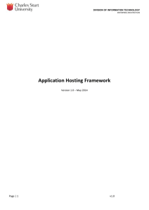 Application Hosting Framework (doc)