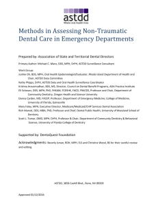 Methods in Assessing Non-Traumatic Dental Care in Emergency