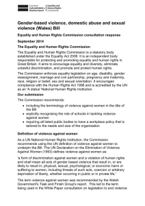 (Wales) Bill - Equality and Human Rights Commission