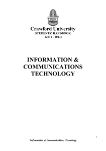 in Information and Communication Technology
