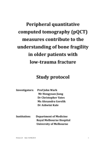 Peripheral quantitative computed tomography (pQCT