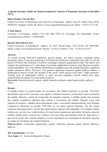 A Spatial Economic Model and Spatial Econometric Analysis of