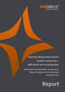 National Waste Data System - System summaries