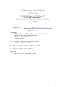 Collaborative Capacity Guidance Document Draft Mar