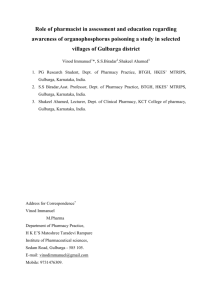 Table No. 2: Marital status of study subjects