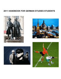 2011 handbook for german studies students