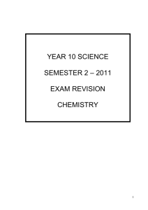 WWW XXX Chemistry booklet revision