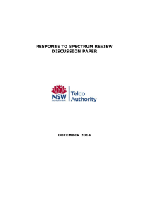 Response to Spectrum Review Discussion Paper