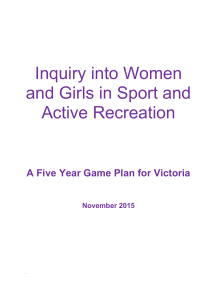 Inquiry into Women and Girls in Sport and Active Recreation (docx