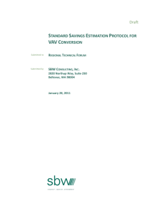 Standard Savings Estimation Protocol for VAV Conversion