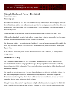 Unit 3: Triangle Factory Fire Article for outline and