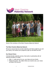 Update from West Cheshire Maternity Network