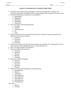 Unit 1 study guide answers 2013 - Ms. Sheehan`s Chemistry Website
