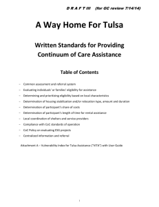 A Way for Tulsa - Community Service Council of Greater Tulsa