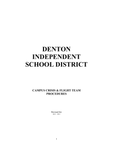 DISD Crisis Team 2012-2013 - Denton Independent School District