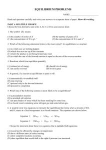 CORE 9 EQUILIBRIUM PROBLEMS